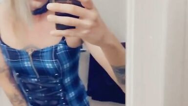 Sexy Shemale Horny And Dolled, She loves to stroke herself - 6 image