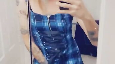 Sexy Shemale Horny And Dolled, She loves to stroke herself - 8 image