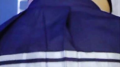 Naughty Asian Trans Schoolgirl gets fucked in the ass by my white cock - 15 image