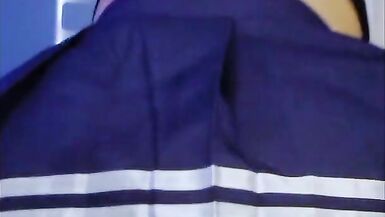 Naughty Asian Trans Schoolgirl gets fucked in the ass by my white cock - 9 image