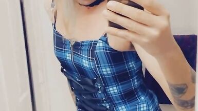 Sexy Shemale Strokes Herself Off - 11 image