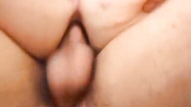 Trannie is fucked hard from behind and takes load - 9 image