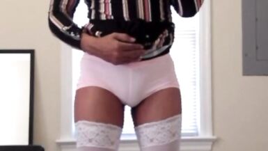 In Pink Shorts and White Stockings - 15 image