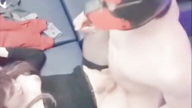 hellokitty Ladyboy and 2 guys getting fucked in the ass like a whore - 13 image