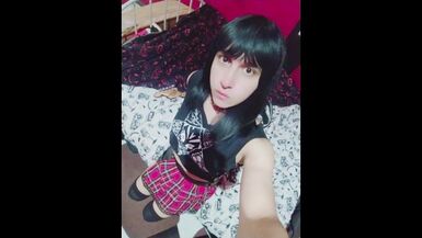 red and black skir - 1 image