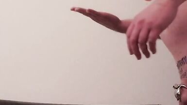 Sissy taking massive dildo - 10 image