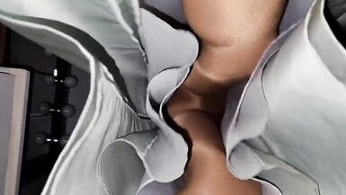 Silver lined dress with silky half slip - 14 image