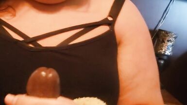 Long thick Texas BBC stretches BBW Trans Kokoluv throat! - 13 image