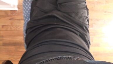 Crossdresser Red Pedicure and Pantyhose - 15 image