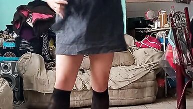 Changing panties under step-sister's dress - 5 image