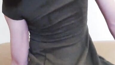 Theresa Cums riding her favourite vibrating big black dildo - 13 image