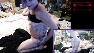 (P. 1 of 2) 2 CAM, 5way ORGY: Mistress Cy's House of Whorrors Transbian Kink Sex & Shemale CUM: Satanic Goth Slutz 666 - 4 image