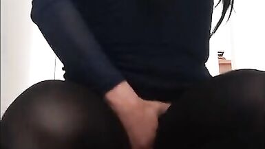 Pretty colombian croosdresser wear lingerie and get anal plug and anal balls inside her ass - 2 image