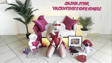 Sasha Star Valentine's Day Sissy Angel Plays for Daddy - 15 image