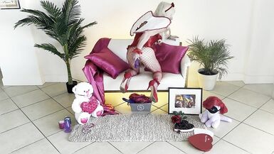 Sasha Star Valentine's Day Sissy Angel Plays for Daddy - 7 image