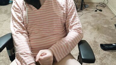 tgirl edges with fleshlight - 2 image