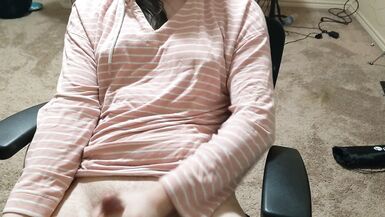 tgirl edges with fleshlight - 6 image