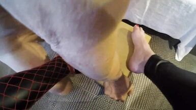 heels and foot cock play - 14 image