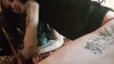 Ingrid play with cock, cum and play with it - 9 image