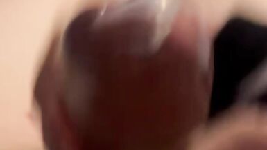 Thicc Thighs cute Femboy jerks off Into a condom for you - 8 image