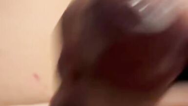 Thicc Thighs cute Femboy jerks off Into a condom for you - 9 image