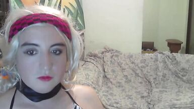 Ruby Stars cute girl, a little bit naughty but heavenly. Shy blonde teen girl first time on webcam kissing a pink dildo. - 15 image