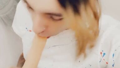 Beautiful Shemale Loves Teasing Cock in her Miniskirt - 10 image