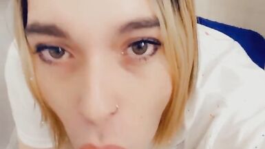 Beautiful Shemale Loves Teasing Cock in her Miniskirt - 3 image