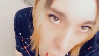 Beautiful Shemale Loves Teasing Cock in her Miniskirt