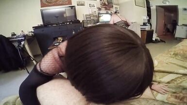 Mature shemale suck a tiny cock - 6 image