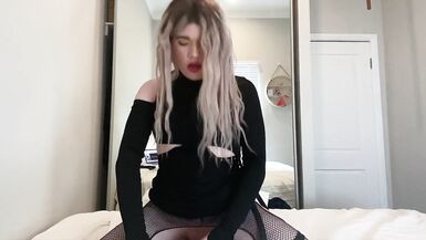 JOI: Verbal Tranny Strokes Monster Cock - 12 image