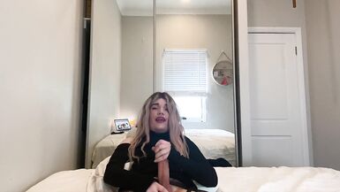 JOI: Verbal Tranny Strokes Monster Cock - 13 image