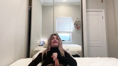 JOI: Verbal Tranny Strokes Monster Cock - 14 image