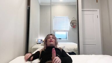 JOI: Verbal Tranny Strokes Monster Cock - 15 image