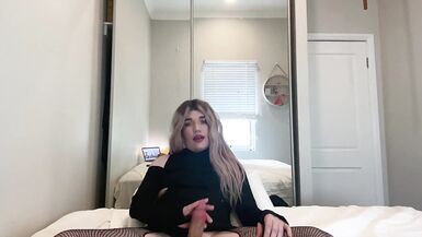 JOI: Verbal Tranny Strokes Monster Cock - 3 image