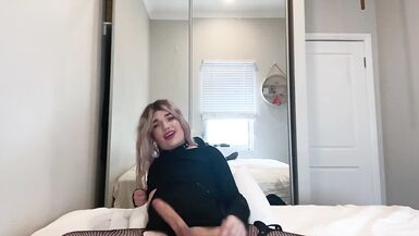 JOI: Verbal Tranny Strokes Monster Cock - 5 image
