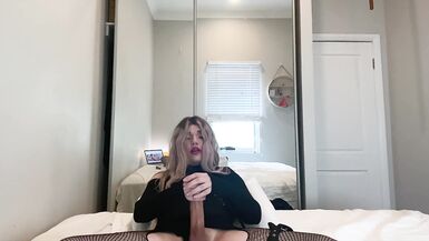 JOI: Verbal Tranny Strokes Monster Cock - 6 image