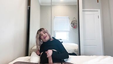 JOI: Verbal Tranny Strokes Monster Cock - 7 image