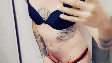 Lingerie Tranny Gets Horny For Cock - 9 image