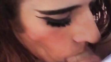 POV Femboy Maid Cleans Masters Cock - 6 image