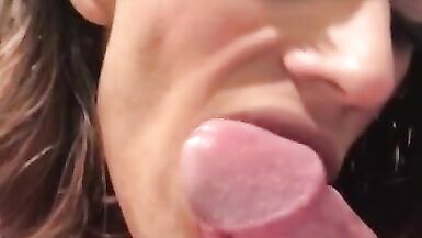 POV Femboy Maid Cleans Masters Cock - 9 image