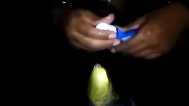 new ass pounding of transvestite slut elizabeth sitting on gigantic dildo at midnight - 14 image