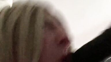 Working my Big Black Dildo (part one) - 4 image