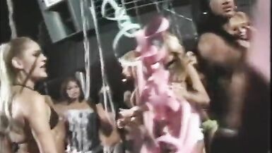 Large group of freaks fuck at tranny orgy party - 4 image