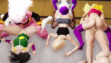 Dragonball Orgy Gangbang Part 1 (Android, Videl, Fasha, Gine, Caulifla) - 2 image