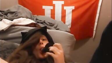 goth femboy lets her ass get destroyed until sissygasm (voiced) - 6 image