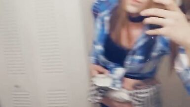 Gorgeous TGirl Strips Sucks and Masturbates - 5 image