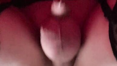 Playing with my Big Black Dildo again (one)