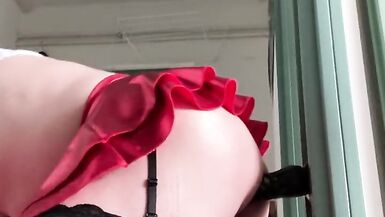 Playing with my Big Black Dildo again (one) - 7 image