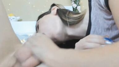 Sexy Blonde Tranny Loves Fapping Her Cock - 12 image